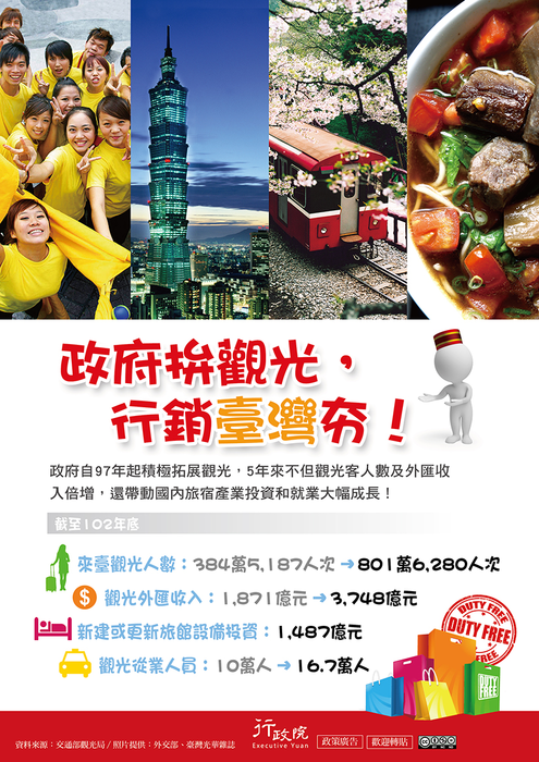 政府拚觀光，行銷台灣夯!圖片