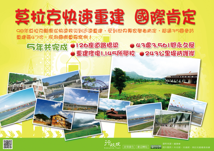 行政院政策宣導-「莫拉克快速重建 國際肯定」政策宅急便圖片